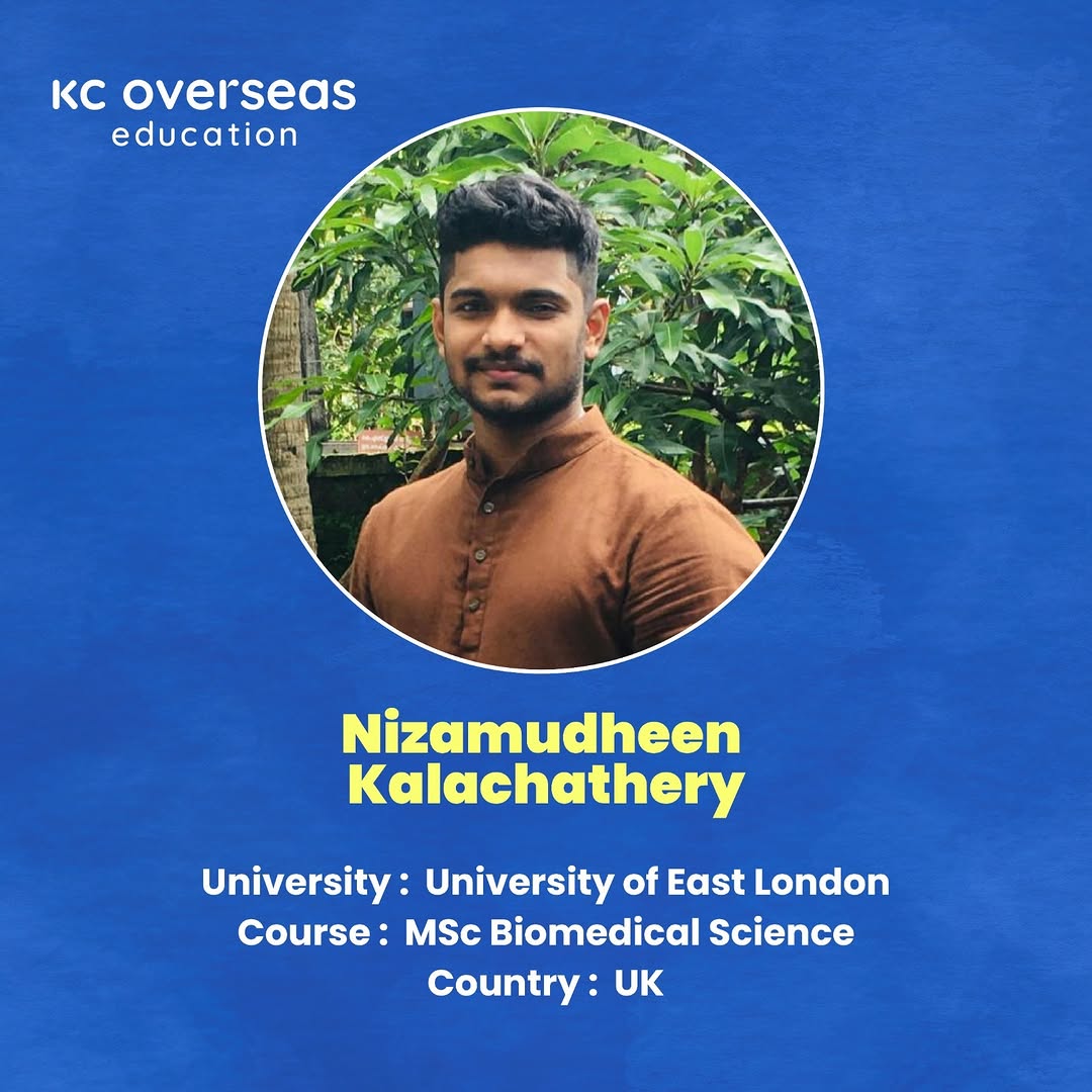 Student of KC Overseas Education pursuing MSc in UK