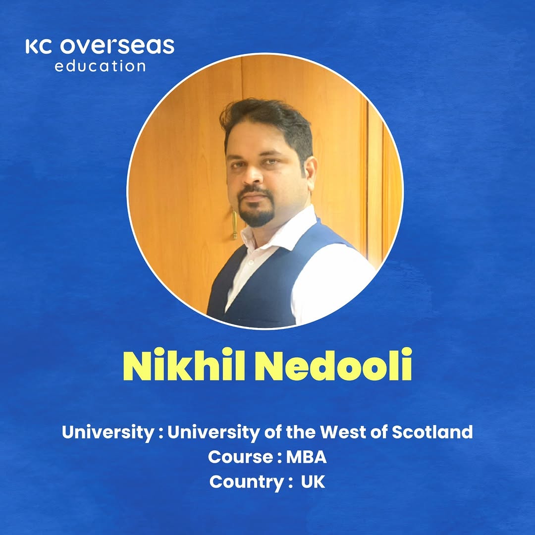 Student from KC Overseas Education pursuing MBA at UK