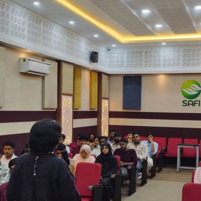 Informative session on study abroad at a safi college